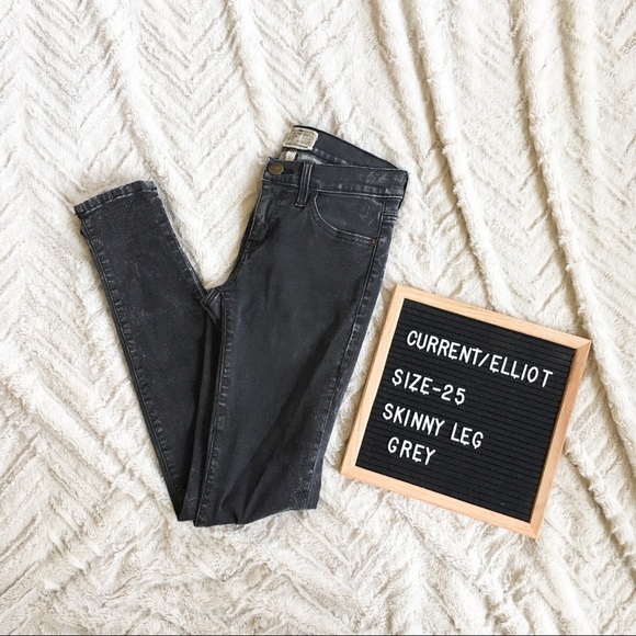 Anthropologie Denim - Current/Elliott grey skinny jeans